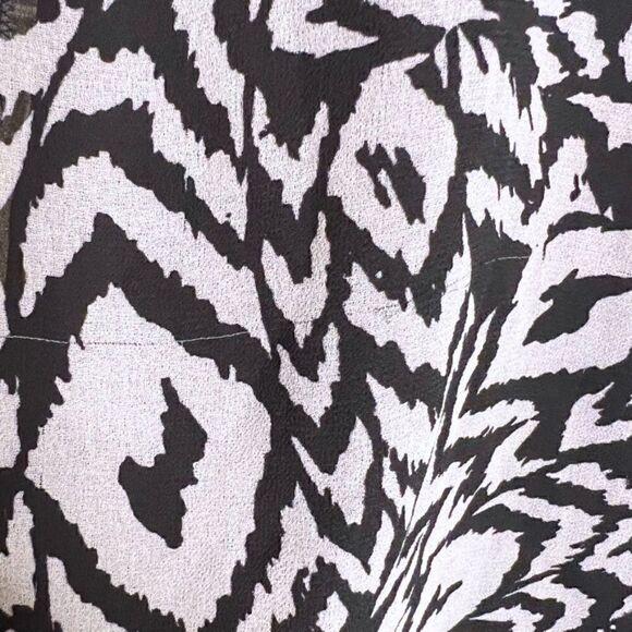 Due Per Due Black & White Crazytown Lined Mini Dress/Top Sz 8P - Picture 6 of 7